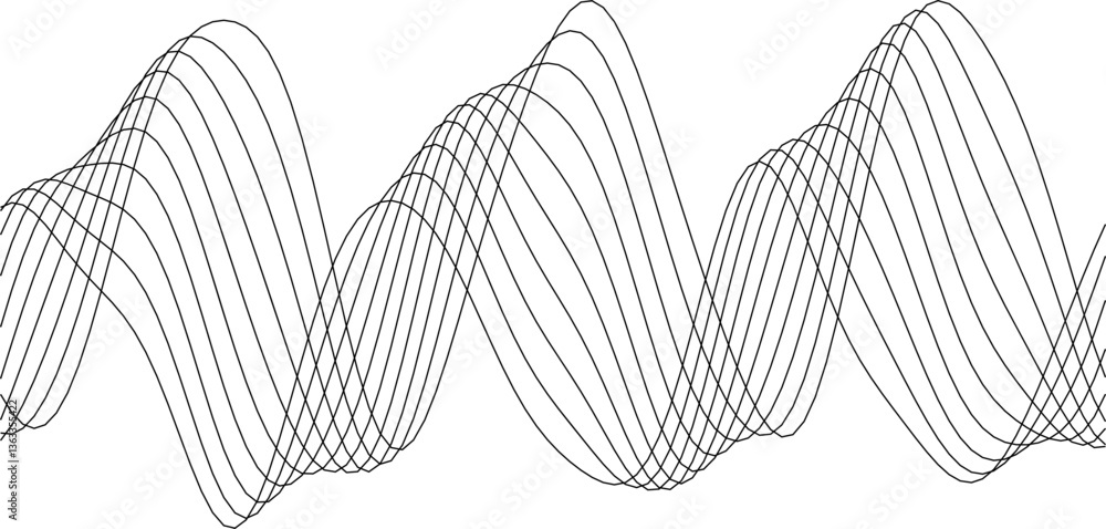Poster abstract geometric wave pattern design for modern aesthetics and creative backgrounds.