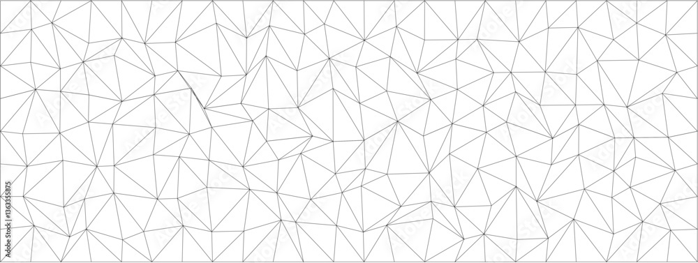 Poster geometric abstract pattern with triangular lines in a chaotic arrangement for modern design and deco