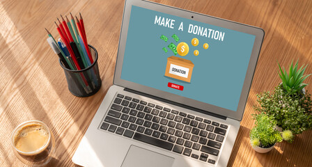 Online donation platform offer modish money sending system for people to transfer on the internet