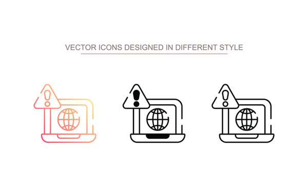 Web issue icon design with white background stock illustration
