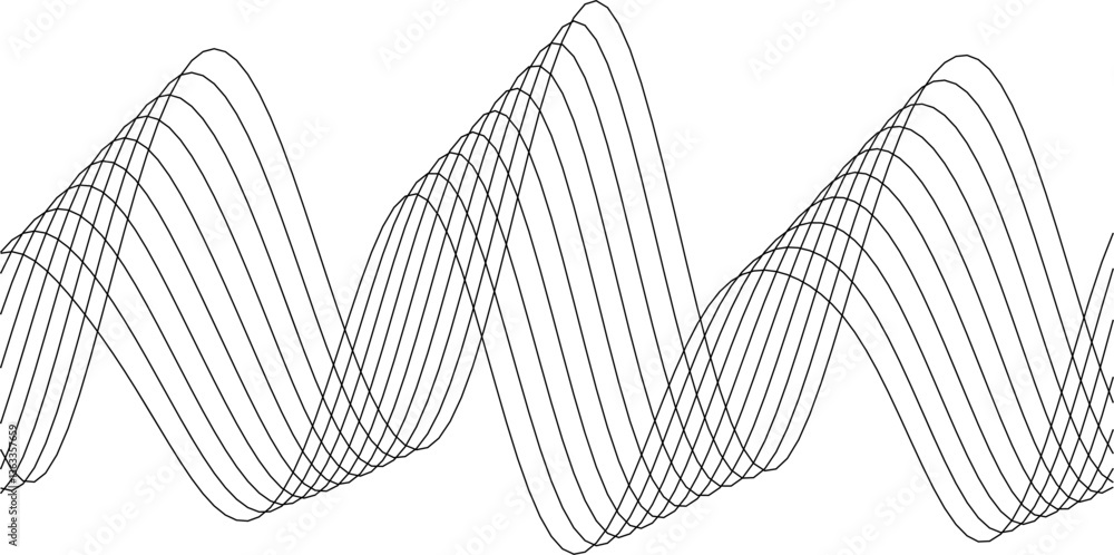 Poster elegant curved lines and wave patterns for modern design and decoration.