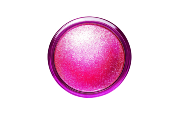 a pink nail polish with glitter on it cutout and isolated on transparent background 