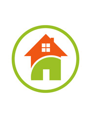 Fototapeta premium home icon property and building