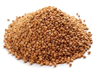 Fototapeta premium buckwheat on white background