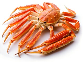 crab legs, crab on white background