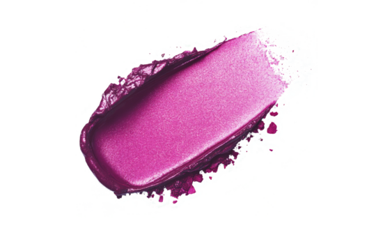 a close up of a pink lipstick cutout and isolated on transparent background 