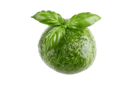 a green vase with a bow on it cutout and isolated on transparent background - Powered by Adobe