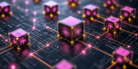 Digital Network Cubes on Circuit Board