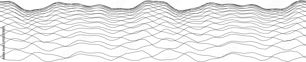 Aufkleber abstract wave pattern design for modern art and backgrounds.