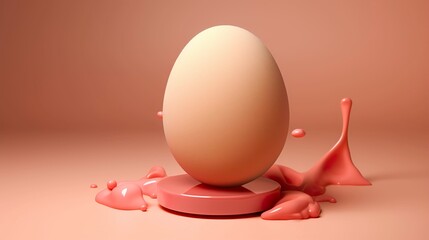 A photo of a beauty blender sponge surrounded by liquid