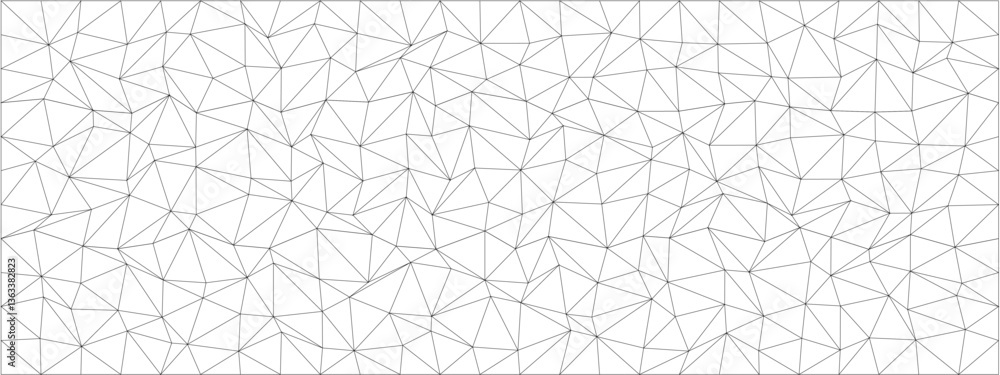 Aufkleber geometric abstract pattern design with chaos and order in monochrome lines for modern art decor.