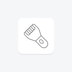 Facial Epilator, vector, pixel perfect, illustrator file
