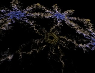 Imaginatory fractal abstract background Image