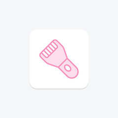 Facial Epilator, vector, pixel perfect, illustrator file
