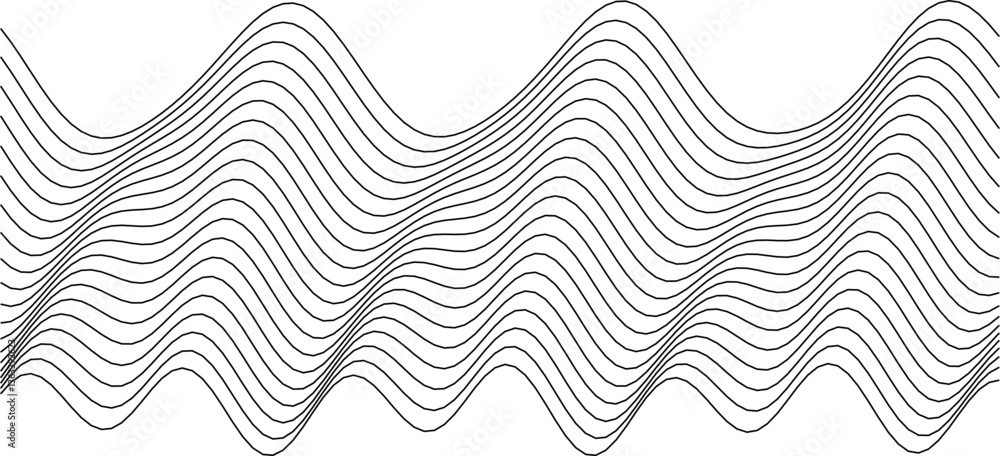 Poster abstract wavy line pattern design for modern art and creative backgrounds.