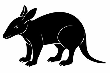 Obraz premium aardvark silhouette black silhouette vector