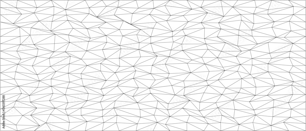 Poster abstract geometric chaos pattern with random triangular shapes for modern art and design.