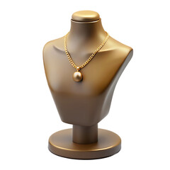 "Elegant Gold Layered Necklaces on Black Display Busts – Luxury Jewelry Photography with Minimalist Design, Studio Lighting, and High-End Fashion."