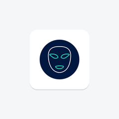 Led Face Mask, vector, pixel perfect, illustrator file
