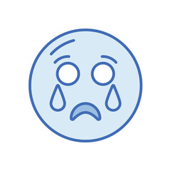 Crying Vector icon