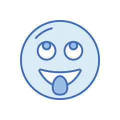 Rolling eyes Vector icon