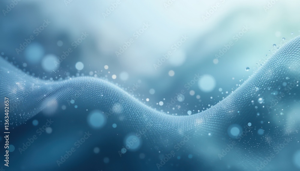 Poster flowing water waves underwater high-resolution image tranquil environment close-up view serenity and