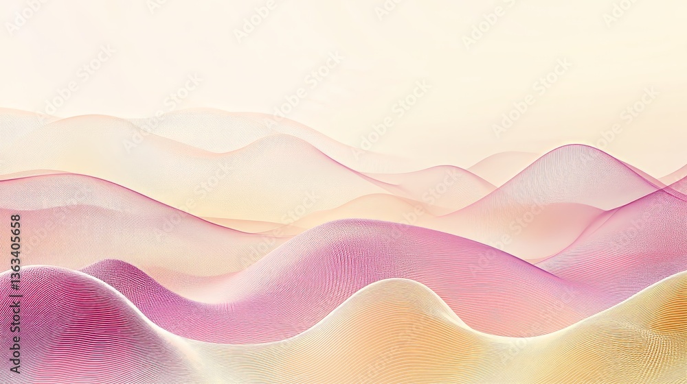 Poster abstract modern background gradient color. yellow and pink gradient with halftone decoration. fluid 
