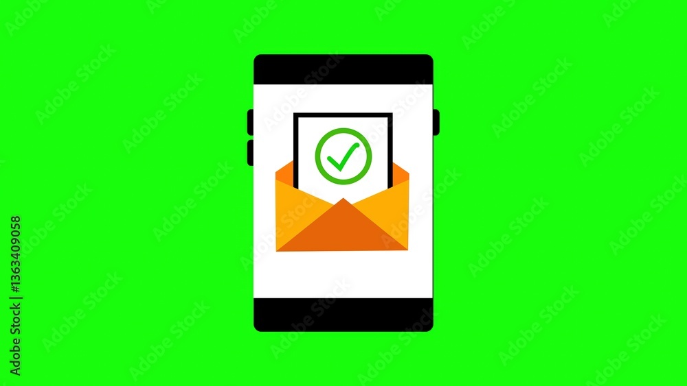 Poster a file icon with a check mark symbolizing task completion and document approval in a sleek design.