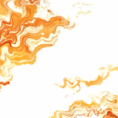 abstract golden oily fluid waves pattern with white area for insertion vector illustration