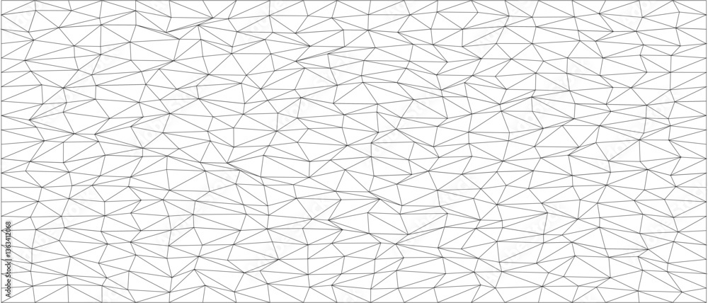 Poster abstract geometric line pattern with chaotic triangular mesh design for modern art and background co