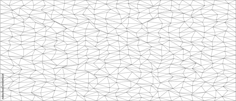 Poster abstract geometric chaos pattern in black and white line design for modern backgrounds and artistic 