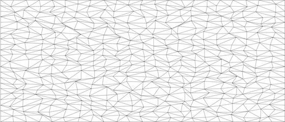 Abstract geometric chaos pattern in black and white line design for modern backgrounds and artistic projects.