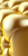 Luminous golden texture with rounded forms in a captivating arrangement