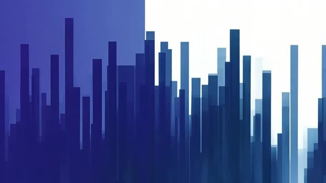 Abstract background, vertical blue bars, modern design, ideal for animations and digital projects
