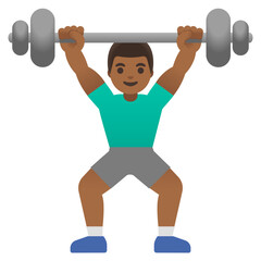 Obraz premium Man Lifting Weights 