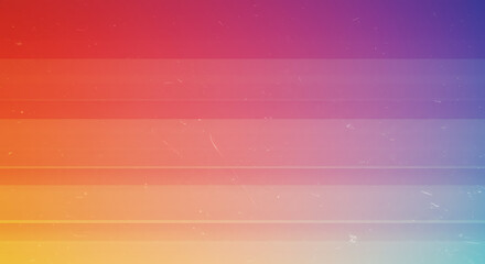 The image is a colorful abstract background featuring horizontal stripes and a gradient transition effect with texture.