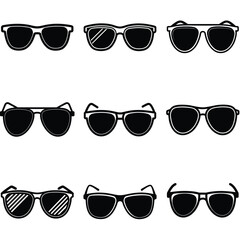 Nine Different Styles of Sunglasses