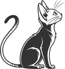 Black and white cat Silhouette of png and vector