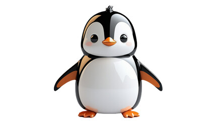 penguin cartoon isolated on white
