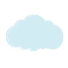 Obraz premium Graphic Baby Speech Bubble Soft Colored Backdrop Icon. Pastel Childish Dreamy Symbol Silhouette. Drawn Simple Dialogue Conversation Text Box Empty Blank Template Shape. 