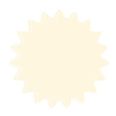 Graphic Baby Speech Bubble Soft Colored Backdrop Icon.   Pastel Childish Dreamy Symbol Silhouette. Drawn Simple Dialogue Conversation Text Box Empty Blank Template Shape. 