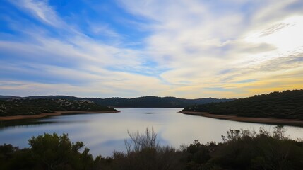 Fototapeta premium lagoon - generated AI