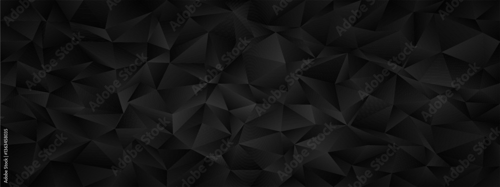 Aufkleber abstract geometric pattern with dark polygonal shapes for creative design applications.