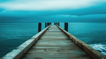Fototapeta premium pier - generated AI