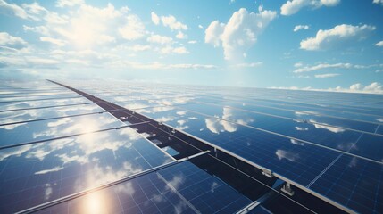 Solar panels autonomously cleaning