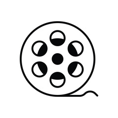 Film reel Vector icon