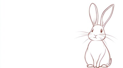 Obraz premium Cute Rabbit Sketch