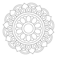 Oriental Mandala Flower Background-33