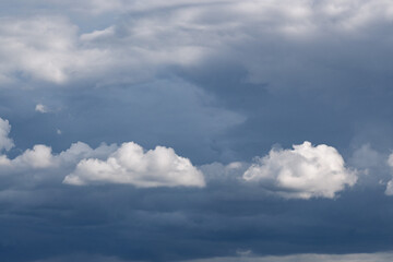 ciel chargé de gros nuage