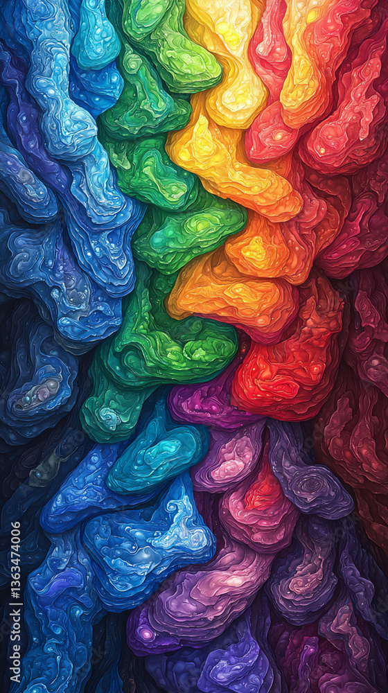 Poster enigmatic spectrum patterns
